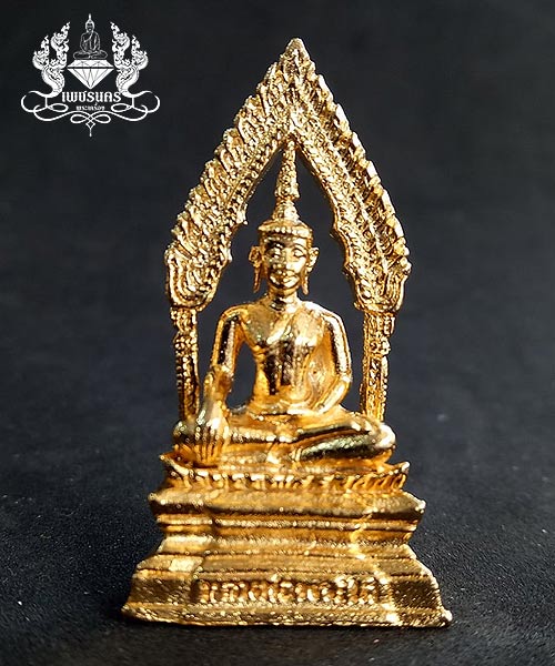 รูปหล่อพระใส วัดโพธิ์ชัย หนองคาย กะหลั่ยทองพิมพ์ใหญ่ รุ่นสไบทิพย์ปี 2549