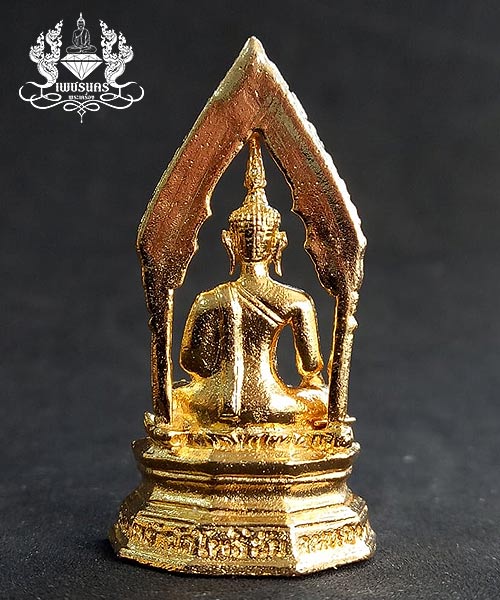 รูปหล่อพระใส วัดโพธิ์ชัย หนองคาย กะหลั่ยทองพิมพ์ใหญ่ รุ่นสไบทิพย์ปี 2549