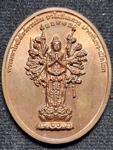 วัดแสงแก้วโพธิญาณ จ.เชียงราย เหรียญเจ้าแม่กวนอิม ครูบาอริยชาติ  ปี 56 