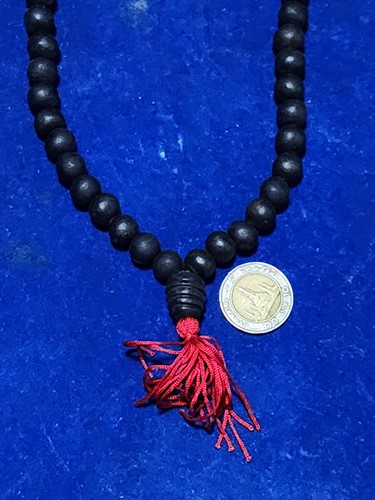 สร้อยประคำเหล็กน้ำพี้ 108 เม็ด จากบ่อเหล็กน้ำพี้ อุตรดิตถ์ ขนาด 10 มม 