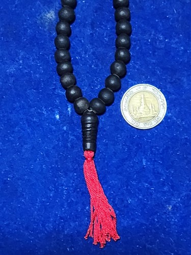 สร้อยประคำเหล็กน้ำพี้ 108 เม็ด จากบ่อเหล็กน้ำพี้ อุตรดิตถ์ ขนาด8 มม 