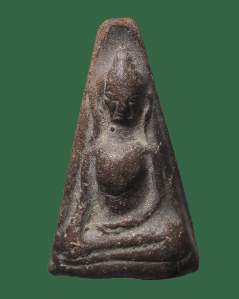 พระอู่ทองออกศึก พิมพ์ผงสุพรรณ วัดพระศรีรัตนมหาธาตุ สุพรรณบุรี ปี 2511