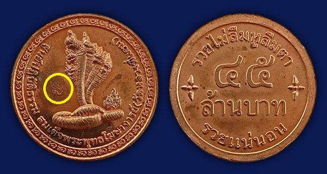 เหรียญพญาอนันตนาคราช ๔๕ ล้าน รวยแน่นอน รวยไม่ลืมหูลืมตา วัดหลวงพี่แซม