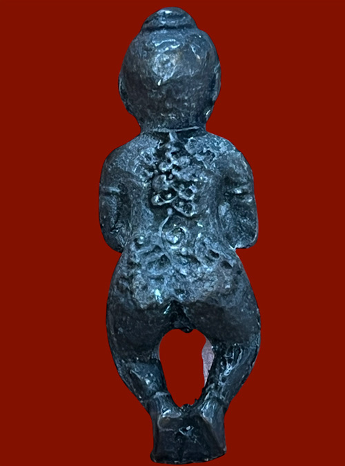 กุมารหลวงพ่อกวย วัดโฆสิตาราม จ.ชัยนาท ปี2521 เนื้อตะกั่วอาบทองแดง