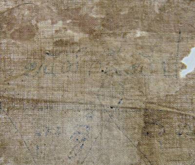 ผ้ายันต์กันผีปอบ เขียนมือเก่า