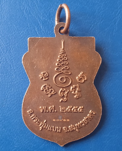 เหรียญพระมหาจำนงค์(พระครูสิริสาครธรรม) วัดท่ากระบือ สมุทรสาคร ปี2555