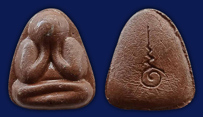 พระปิดตาเจ้าคุณวิเชียร พิมพ์หลวงพ่อแก้ว วัดเครือวัลย์ ปี 2519 