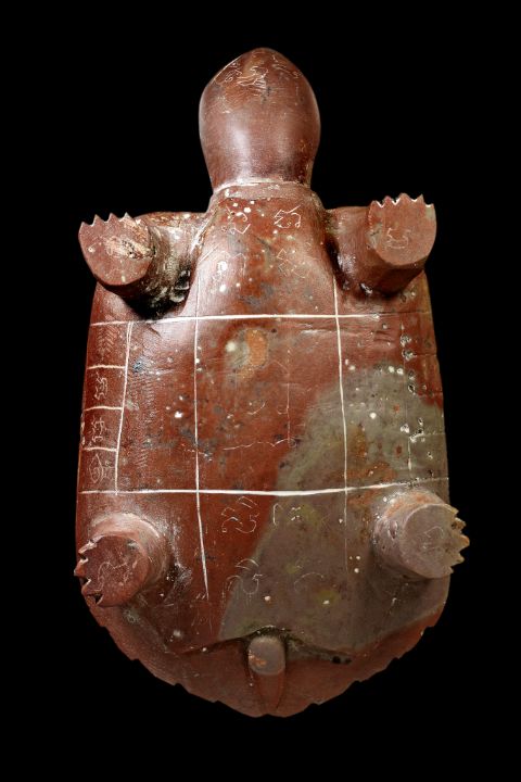 พญาเต่าเรือน หลวงพ่อสนิท วัดลำบัวลอย ขนาด7นิ้วเนื้อหินสบู่เลือด จารมือ ยุคต้นปี2507-2525