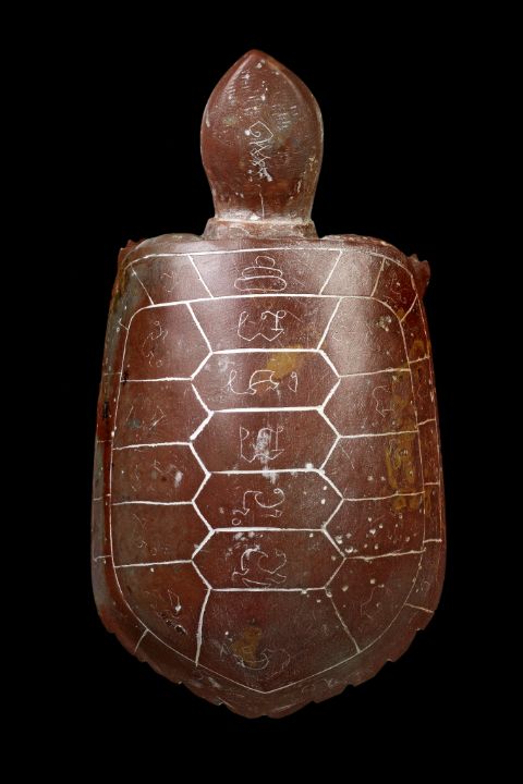 พญาเต่าเรือน หลวงพ่อสนิท วัดลำบัวลอย ขนาด7นิ้วเนื้อหินสบู่เลือด จารมือ ยุคต้นปี2507-2525