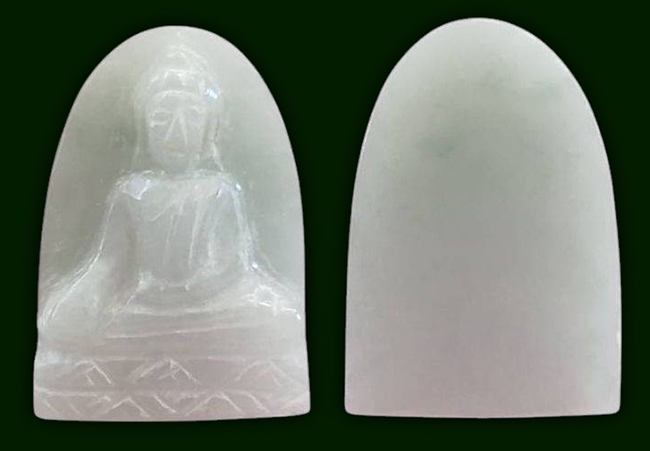 พระยอดขุนพล เนื้อหยกขาว หลวงพ่อขันธ์ วัดพระศรีอารย์ ราชบุรี (องค์ที่ 3)