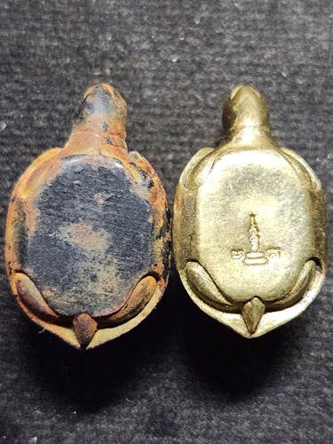 วัดบางคลาน พิจิตร พญาเต่าเรือน หลวงพ่อเงิน เททอง วัดบวรฯ ปี2551 เนื้อทองเหลืองขัดเงา + เนื้อเหล็กน้ำ