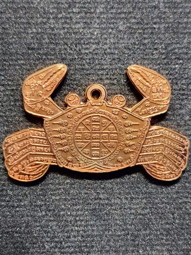 วัดถ้ำเขารังไก่ จ.ชัยนาท ปูหนีบทรัพย์ปั๊ม หลวงปู่จักร   รุ่นแรก รุ่นเดียว รุ่นสุดท้าย 