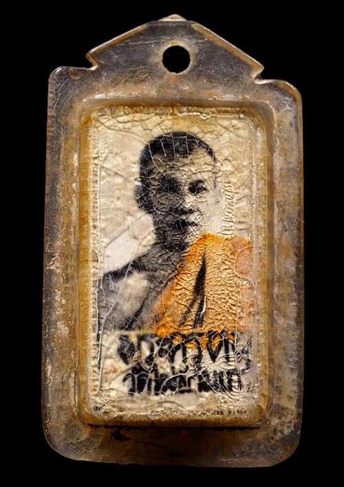 ถูกสุด สะดุดใจ..รูปหลังตะกรุดสามกษัตริย์หลวงพ่อหนู วัดไผ่สามเกาะ จ.ราชบุรี สวยเดิม หายาก 