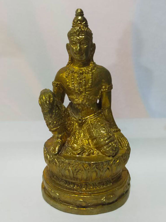 องค์พ่อท้าวจตุคามรามเทพ รุ่นบูรณะเจดีย์ราย 50 วัดพระมหาธาตุวรมหาวิหาร นครศรีธรรมราช ขนาดบูชาหน้ารถ