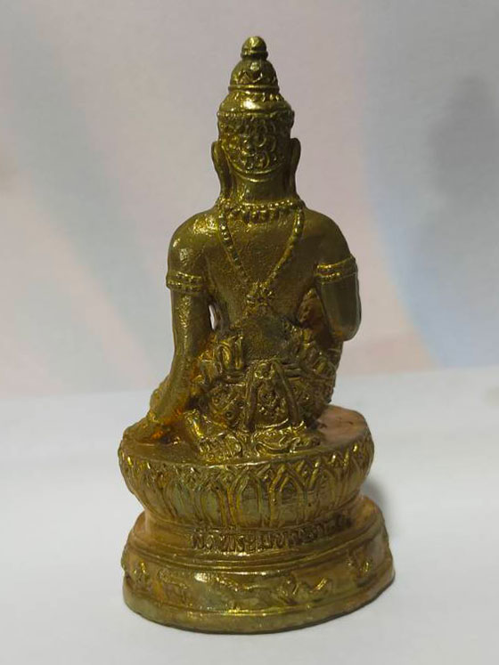 องค์พ่อท้าวจตุคามรามเทพ รุ่นบูรณะเจดีย์ราย 50 วัดพระมหาธาตุวรมหาวิหาร นครศรีธรรมราช ขนาดบูชาหน้ารถ