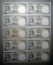 ชุด10ใบ ธนบัตร 1 บาท สมัยในหลวงรัชกาลที่9 (ร.9) สภาพตามรูป ชุดที่9