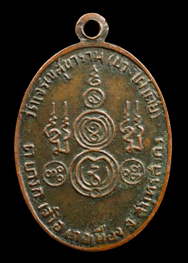 ถูกสุด สะดุดใจ..เหรียญหลวงพ่อแง วัดบางไผ่เตี้ย จ.สมุทรสาคร รุ่น 3 ปี 2500 เนื้อทองแดง