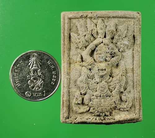 พระสีสะแลงแงง (งั่งชั้นสูง) มหามนตรา แช่น้ำมนต์ ครูบาคำฝั้น วัดกอโชค เชียงใหม่ สภาพเ