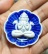 พระปิดตาพังพระกาฬ พุทธาคมเขาอ้อ เคลือบน้ำเงิน 