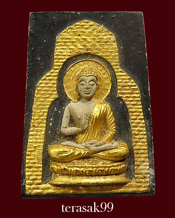 พระพิมพ์ประทานพร ลงรักปิดทอง หลวงพ่อเริ่ม วัดบางพระ จ.ชลบุรี สวยๆ