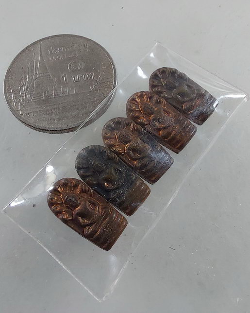 " พระนาคปรกใบมะขาม หลวงพ่อเปิ่น วัดบางพระ จ.นครปฐม รุ่นไตรมาส ปี 2534 ตอกโค๊ต สวยๆ ทีเดียว 5 องค์ครั