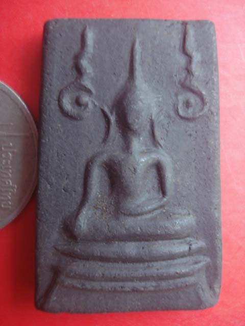 พระพุทธเนื้อผงใบลาน ข้างอุ เจ้าของบอกว่า หลวงปู่ทาบ วัดกระบกขึ้นผึ้ง NO110-1