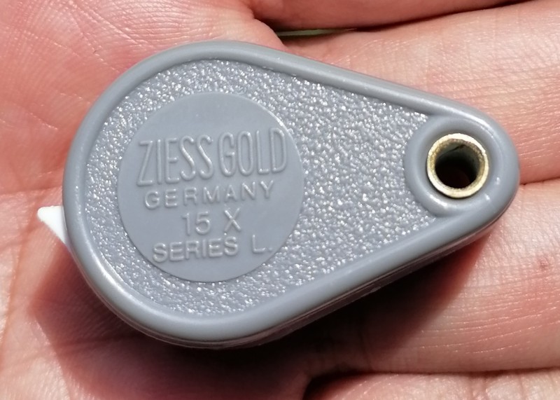 กล้องส่องพระ ZIESS GOLD 15x GERMANY Series L.สีเทา ขาว แกนทองเหลือง คมชัด ของใหม่ เคาะเดียว