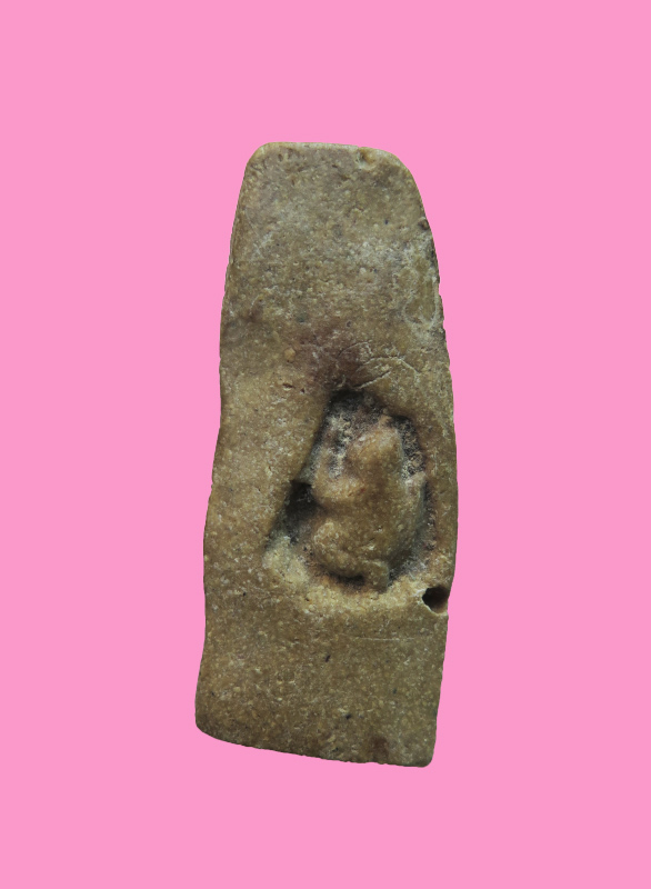 พระลีลา เนื้อผงน้ำมัน หลังกบ