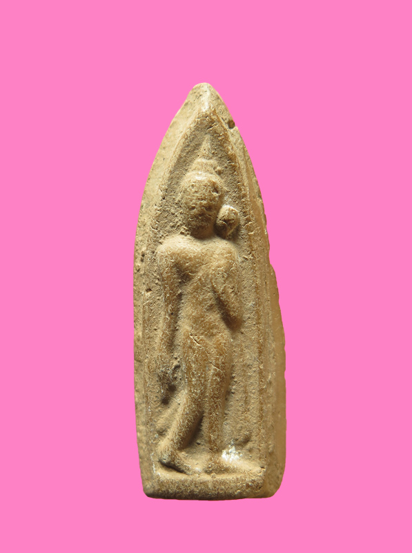 พระลีลาเนื้อดิน สูงประมาณ 2 นิ้ว