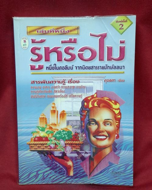 (ปิด49-)หนังสือรู้หรือไม่ "หนึ่งในคอลัมน์ จากนิตยสารรายปักษ์ลลนา ขนาด14.5x21 ซ.ม. 246หน้า (สภาพมือ2)