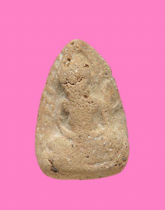 พระเม็ดบัว ซุ้มขีด เนื้อดิน ไม่ทราบวัด