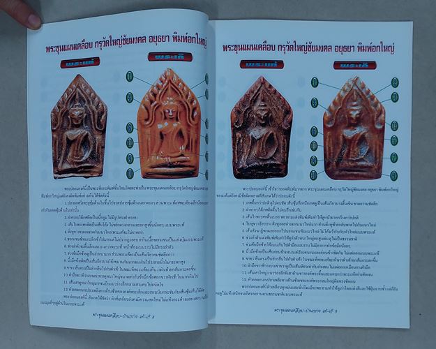 (ปิด69-)หนังสือคเณศ์พร ข้อเปรียบเทียบ พระขุนแผนเคลือบ-บ้านกร่าง แท้-เก๊ กว้าง21xยาว29ซ.ม. หนา64หน้า