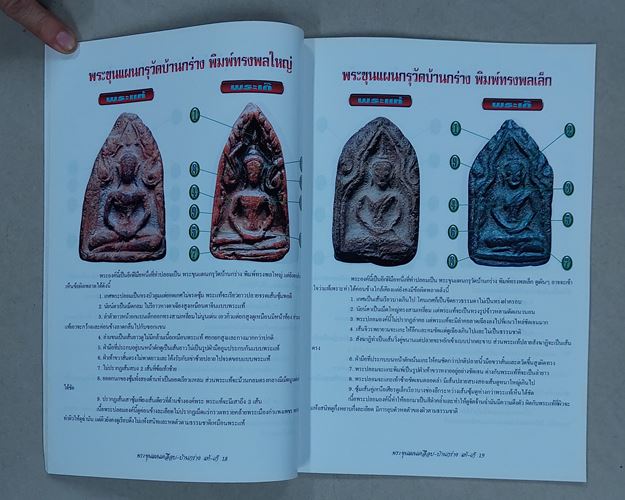 (ปิด69-)หนังสือคเณศ์พร ข้อเปรียบเทียบ พระขุนแผนเคลือบ-บ้านกร่าง แท้-เก๊ กว้าง21xยาว29ซ.ม. หนา64หน้า