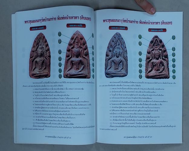(ปิด69-)หนังสือคเณศ์พร ข้อเปรียบเทียบ พระขุนแผนเคลือบ-บ้านกร่าง แท้-เก๊ กว้าง21xยาว29ซ.ม. หนา64หน้า