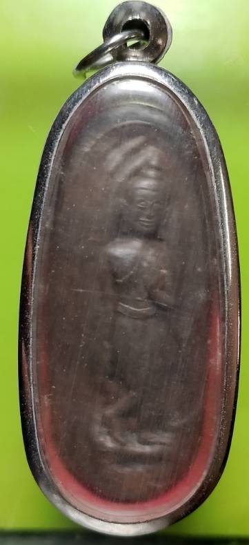 พระลีลา เนื้อดินพร้อมกรอบ