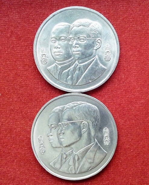 เหรียญกษาปณ์ในหลวง 20+10บาท 80ปีกรมสรรพกร + 60ปีราชบัณฑิตยสถาน UNC...เคาะเดียวแดง...