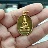 เหรียญพระองค์แสน หลังพระธาตุเรณู วัดธาตุเรณู จ.นครพนม ปี 2524 กะไหล่ทองสวยเดิม