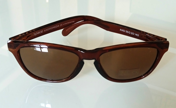 แว่นตา Space ANDROMEDA สีน้ำตาล UV400Protection