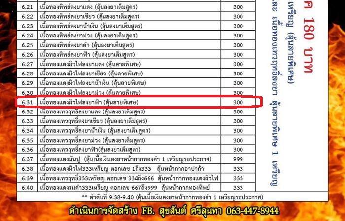 เหรียญอาร์ม หลวงพ่อพัฒน์ รุ่นพยัคฆ์มหาเศรษฐี มหาบารมี (6.31) เนื้อทองแดงผิวไฟลงยาฟ้า เลข ๑๙๗