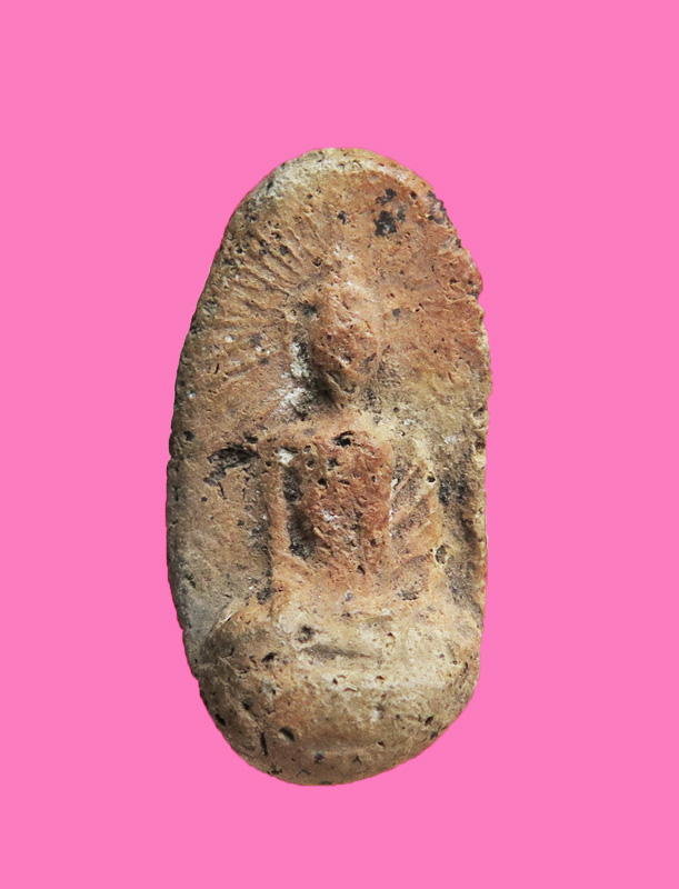 พระเนื้อดิน ไข่จิ้งจก ข้างรัศมี เก่ามาก