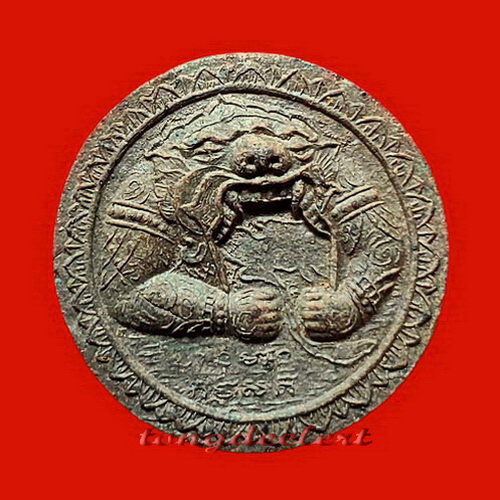 หนุมานครองเมือง หลวงพ่อเล็ก วัดสันติคีรีศรีบรมธาตู(วัดเขาดิน) จ.กาญจนบุรี เนื้อแร่(นิยม,หายาก)ค่ะ