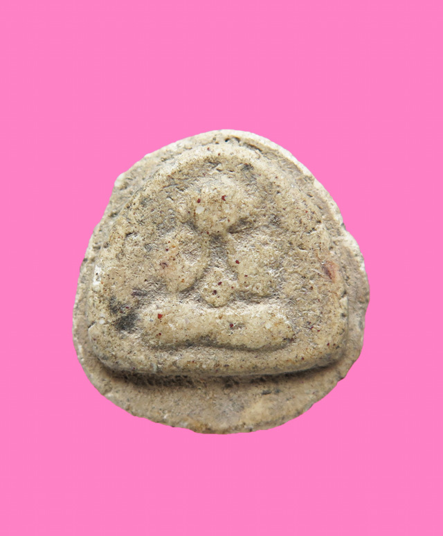 พระปิดตาเนื้อผง เก่า หลังนูน