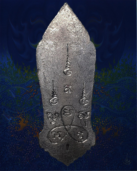 พระพุทธ 25 ศตวรรษ พิมพ์พระศกจุด เนื้อชินตะกั่ว ปี2500