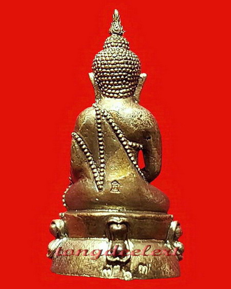 พระกริ่งมิ่งมงคลกาญจน์ ปางสะดุ้งกลับชนะมาร ประทานทรัพย์ จ.กาญจนบุรี