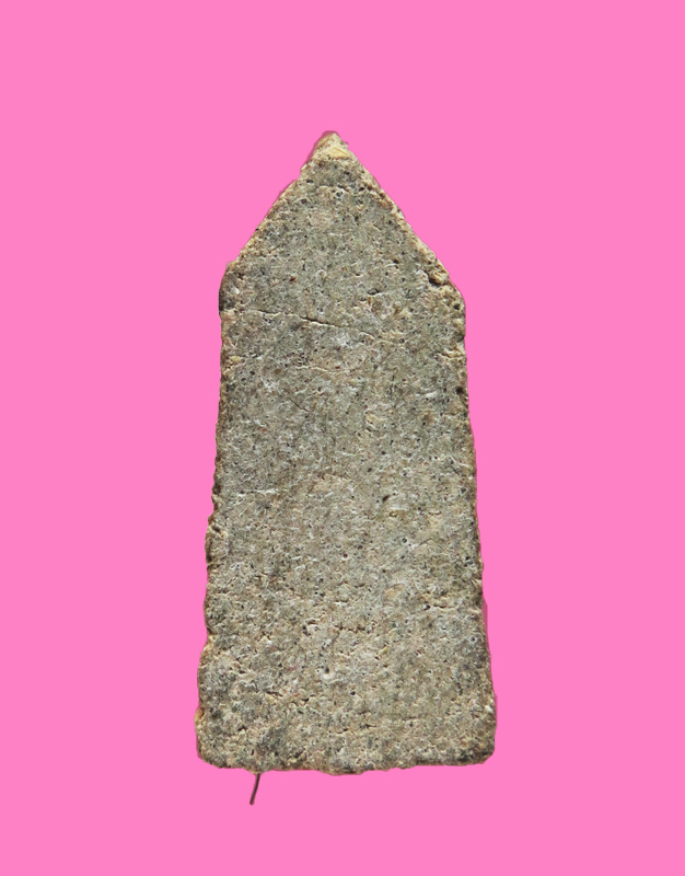 พระผงมีเกศา พิมพ์ปรกโพธิ์ ฐานบัวคว่ำ บัวหงาย สูง 1.8 ซม.