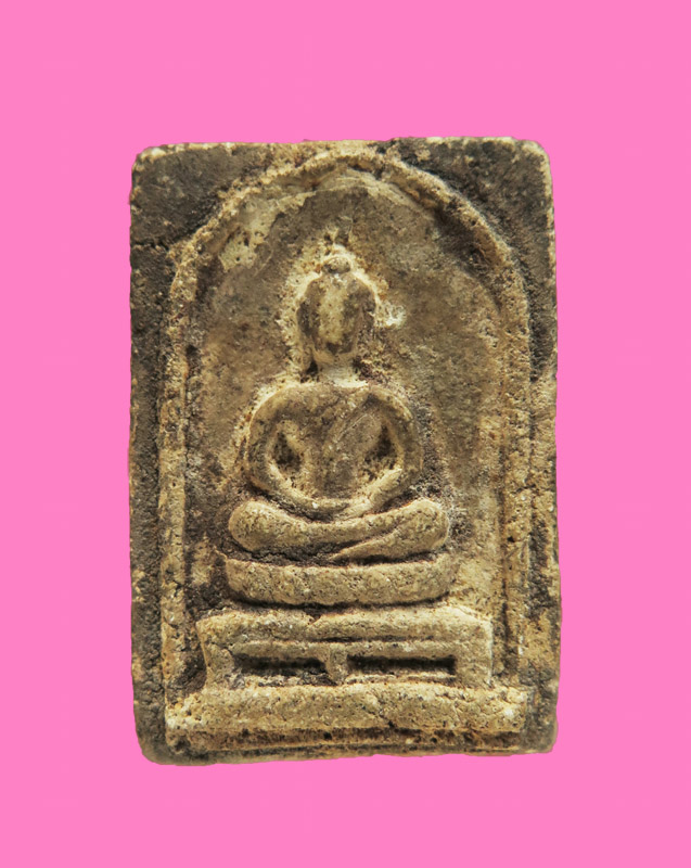 สมเด็จพิมพ์ขาโต๊ะ เกศบัวตูม หลังใบโพธิ์