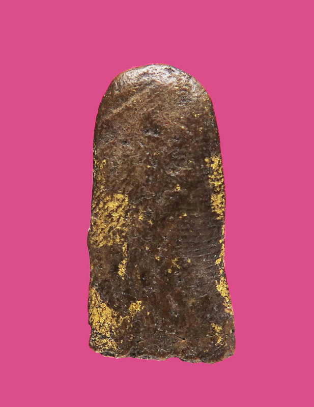 พระรอดเนื้อผงน้ำมันปิดทอง เก่ามาก ไม่ทราบวัด