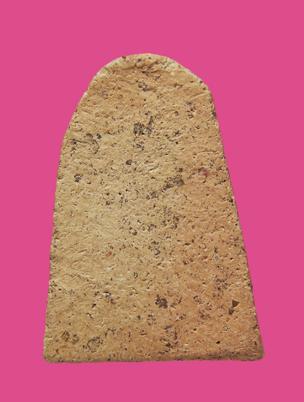 พระรูปเหมือนปรกโพธิ์ หลวงพ่อสุข เนื้อดิน ไม่ทราบวัด