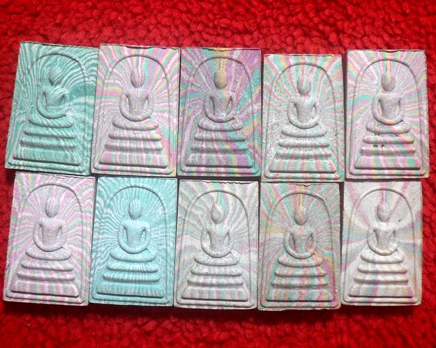 สมเด็จ100ปี สายรุ้ง หลวงปู่บุดดา ถาวโรวัดกลางชูศรีเจริญสุข ส ิงห์บุรี 10องค์พระที่หลวงปู่ดู่ วัดสะแก