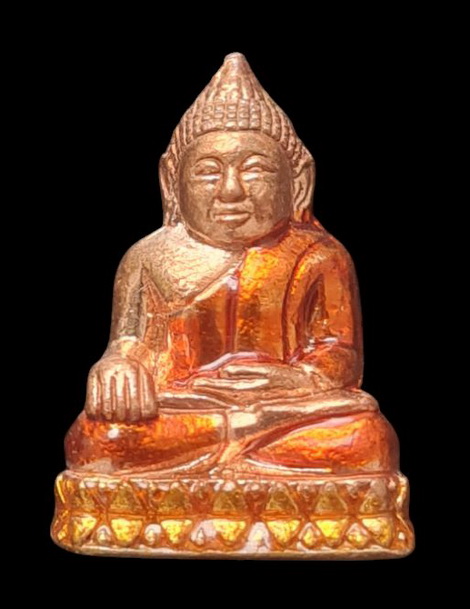 พระกริ่งเล็ก ลพ.สำเร็จศักดิ์สิทธิ์ รุ่นรวยปลดหนี้ ๖๔..ทองแดงนอกลงยา # ๔๖๓..วัดตลิ่งชัน จ.สระบุรี